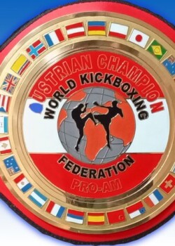 WKF AUSTRIAN national PRO-AM Champion belt