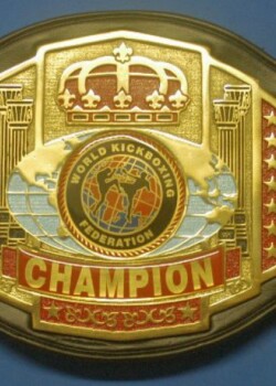 WKF international champion-belt