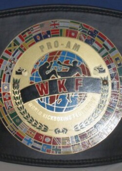 WKF PRO-AM continental Champon belt